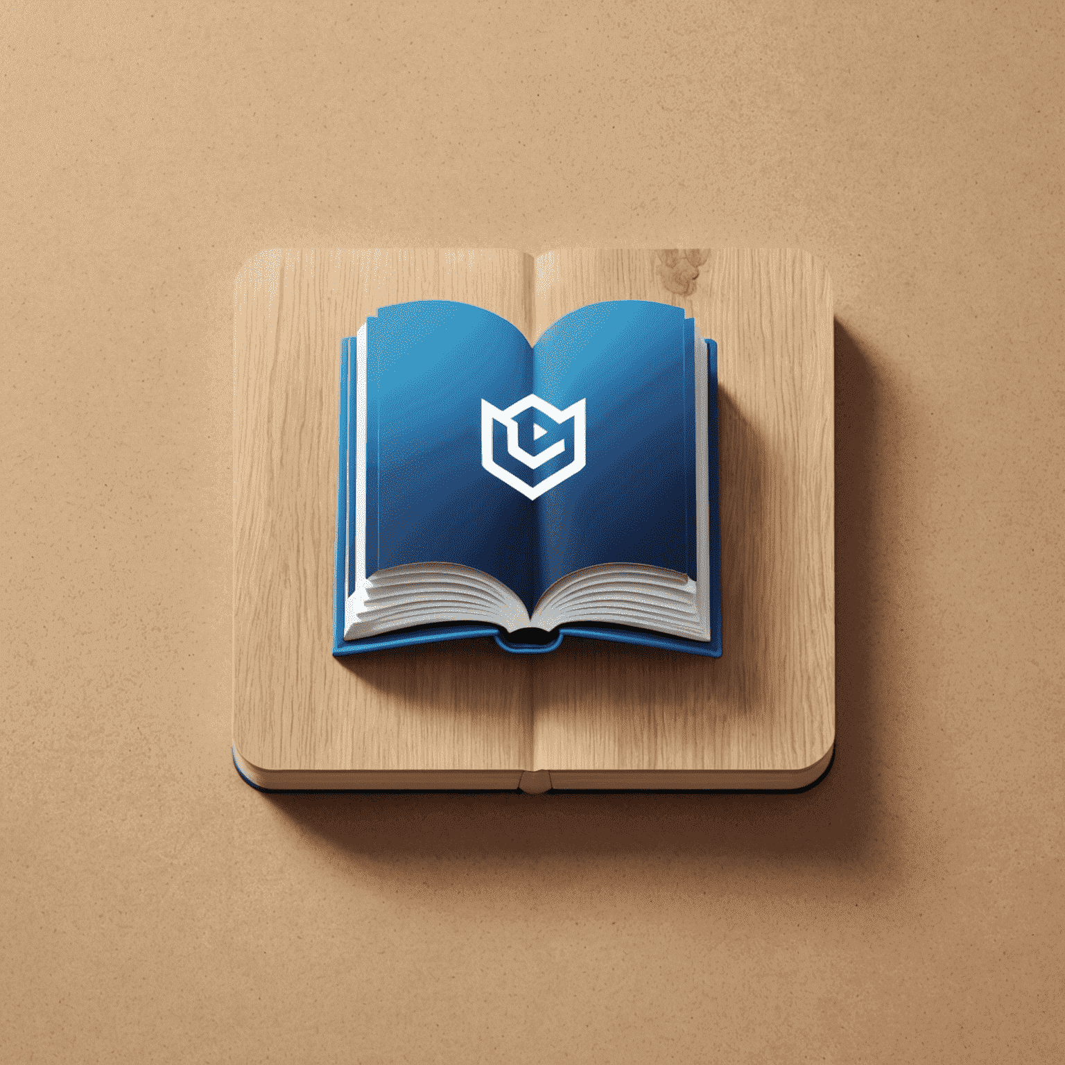 Calibluu logo featuring an electronic book icon